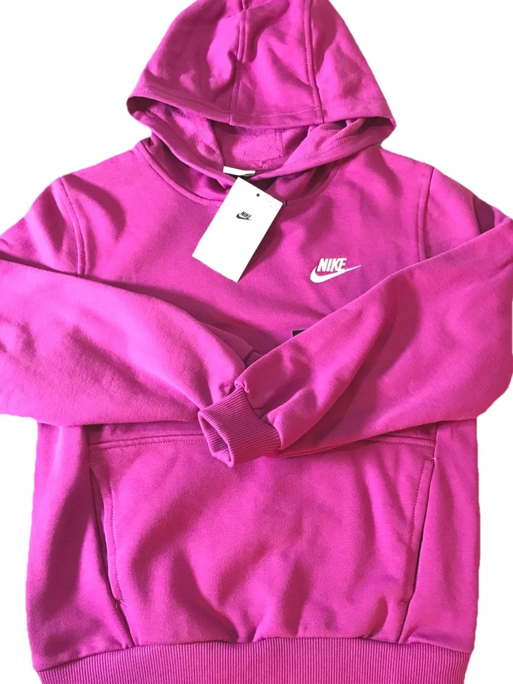 Nike Boys Sportwear Fleece  Pullover Hoodie Magenta (FD3000-518)Med